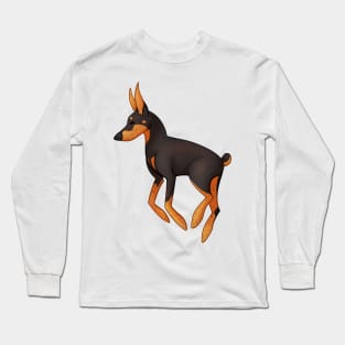 Cozy Doberman Long Sleeve T-Shirt